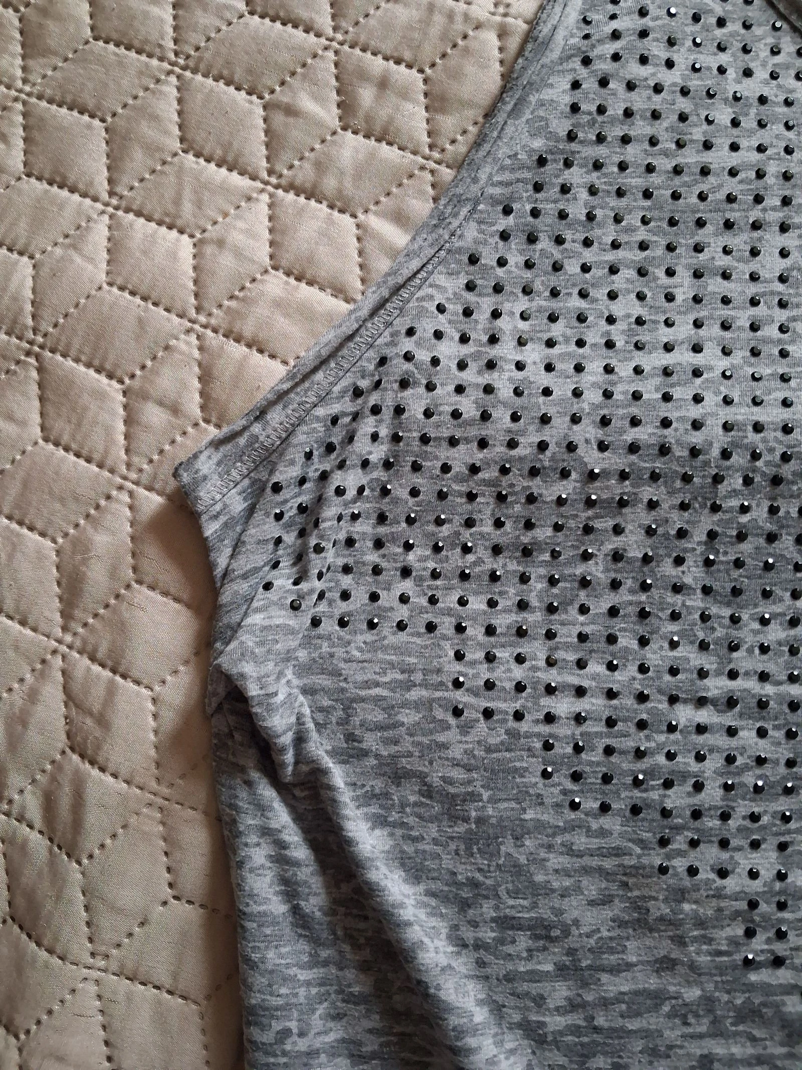 Débardeur feminino cinza e strass Bershka tamanho 40 – photo 7